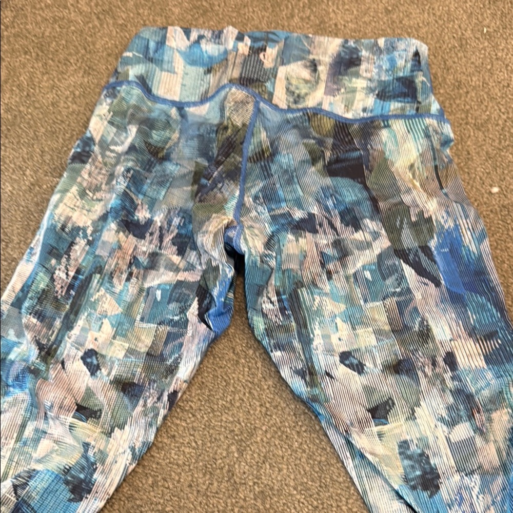 Lululemon Athletica Blue Artistic Leggings